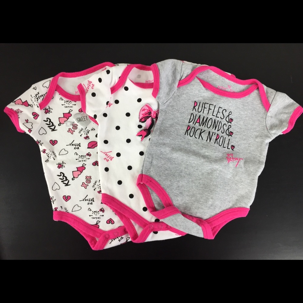 3pc Betsey Johnson Onesies